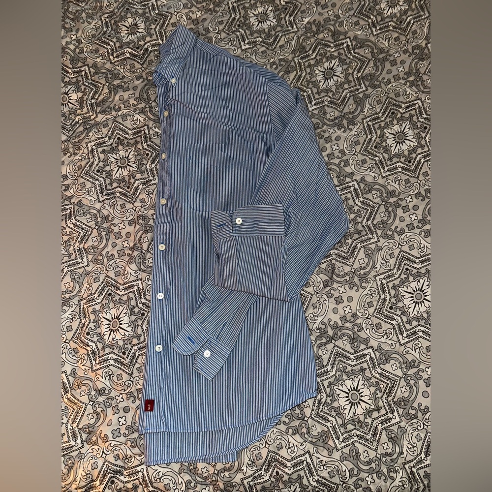 Abercrombie & Fitch Blue Striped Casual Shirt